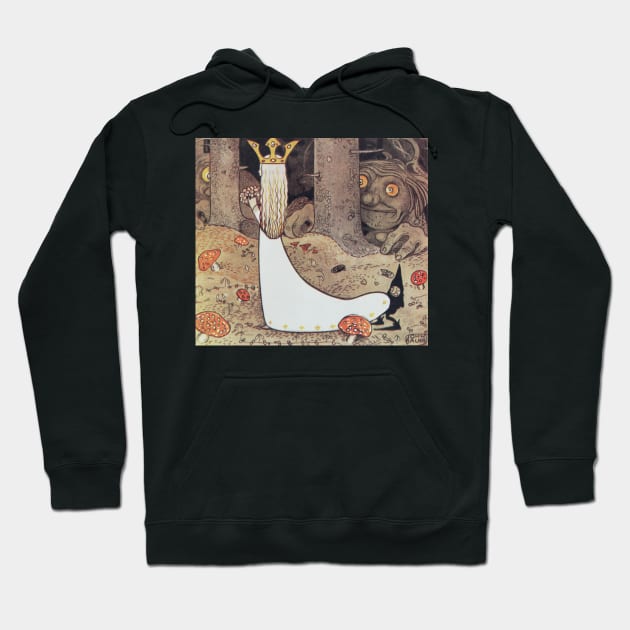 Dag and Daga, and the Flying Troll of Sky Mountain - John Bauer Hoodie by forgottenbeauty